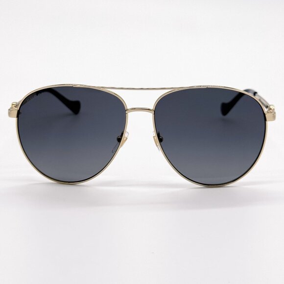NEW GUCCI SUNGLASSES GG1088S 001 GOLD UNISEX EYEWEAR GUCCI WITH CHAIN main image 9